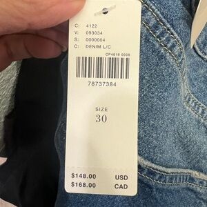 Pilcro NWT 100% cotton jeans. Wide leg fit, size 30.